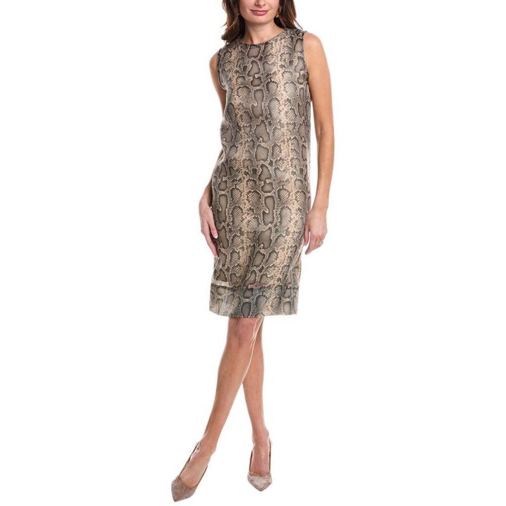 Sportmax Womens Cubano Shift Dress, Brown